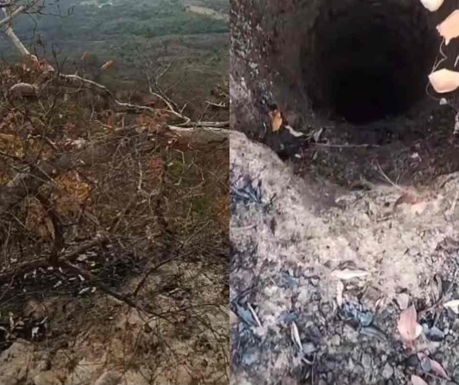 Buraco misterioso de 20 metros surge em parque de MT