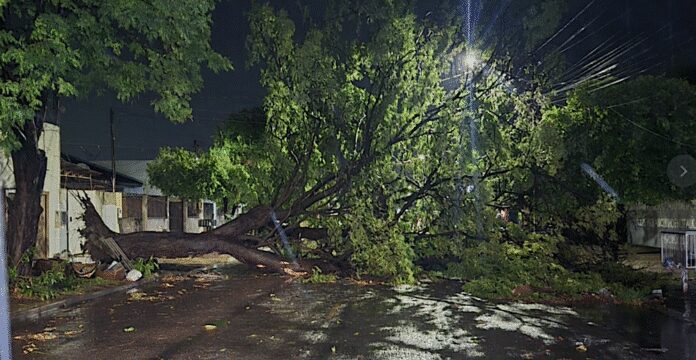 Tempestade em Sinop deixa 15 mil imóveis sem energia
