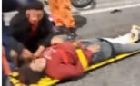 Acidente com motociclistas deixa 8 feridos em Nova Iguaçu após susto com blitz