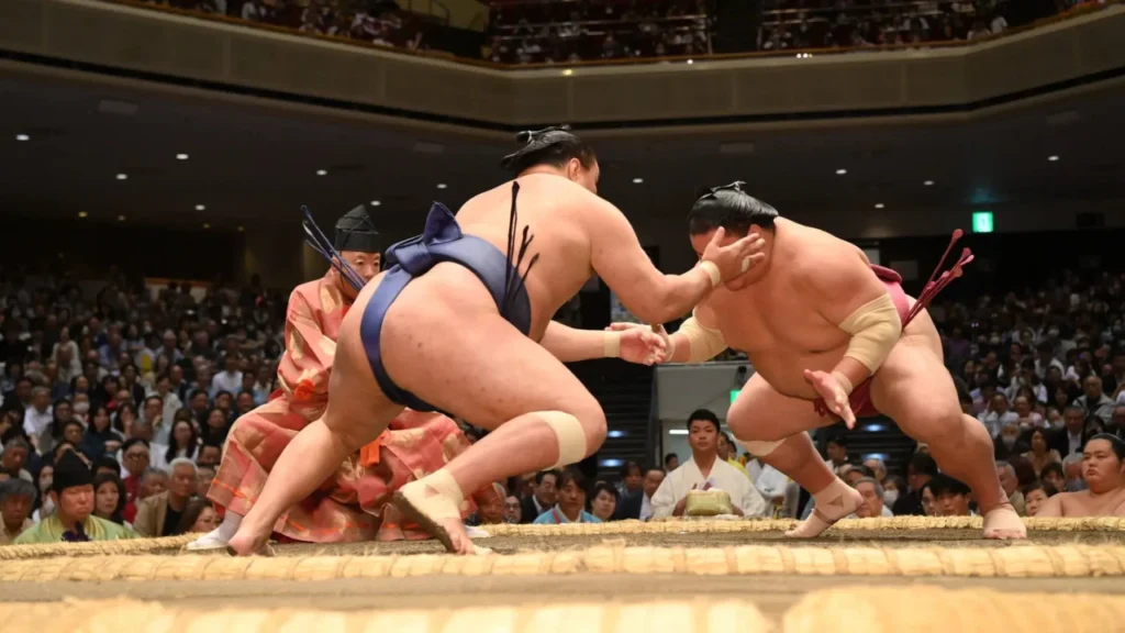 Lutadores de sumô encantam Londres em passeio turístico inusitado