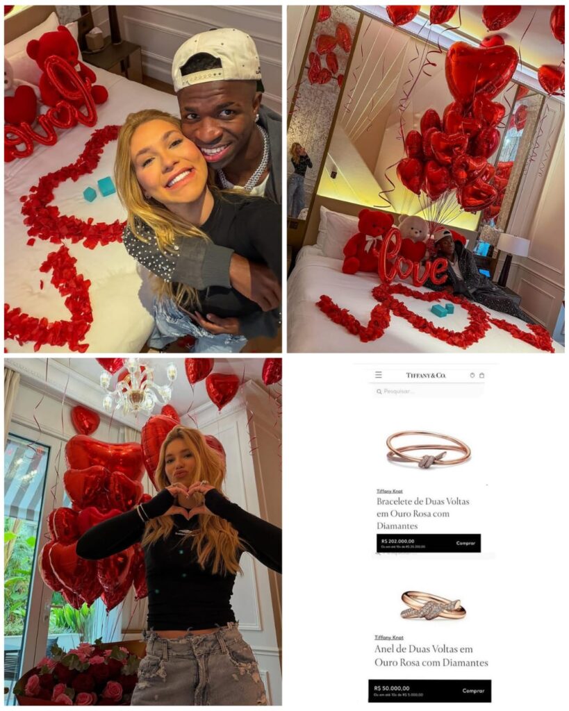 Virginia Fonseca é pedida em namoro por Vinícius Júnior com joias de R$ 250 mil