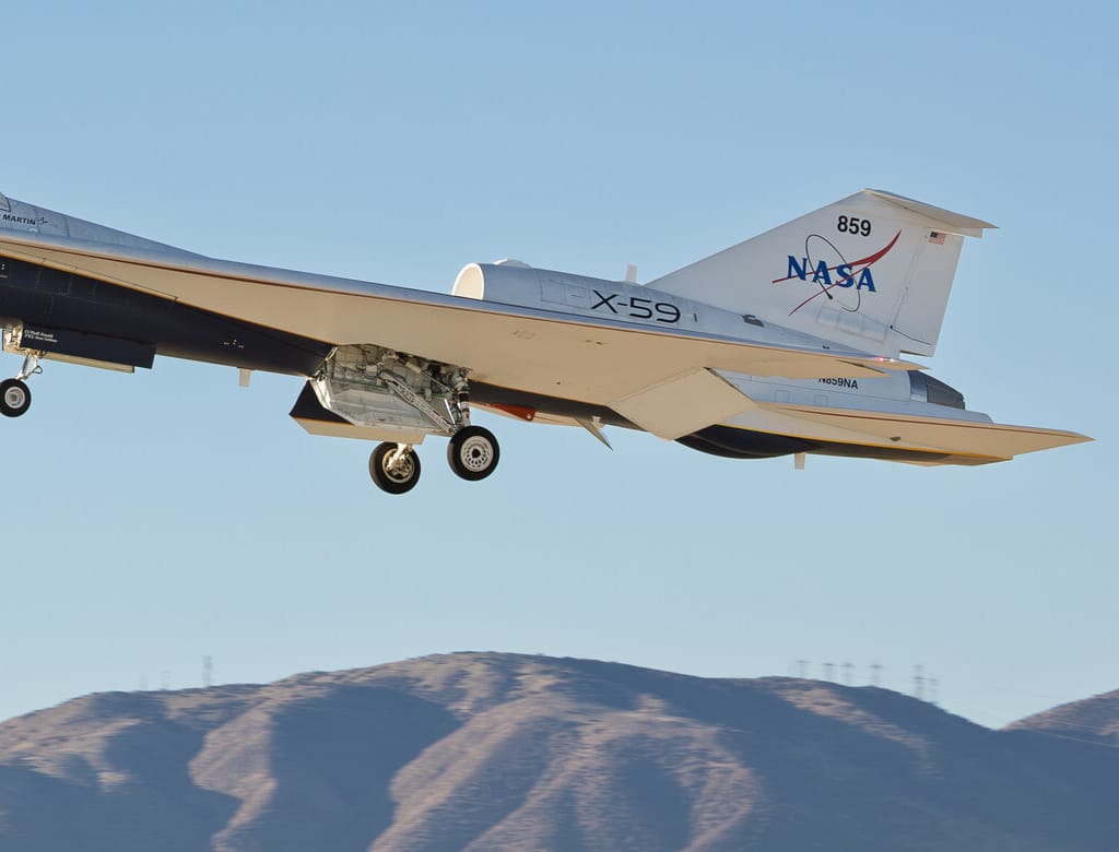 NASA testa avião supersônico silencioso X-59 QueSST