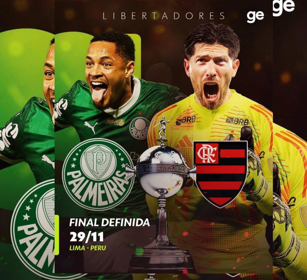Libertadores 2025: Palmeiras e Flamengo decidem título inédito no Peru