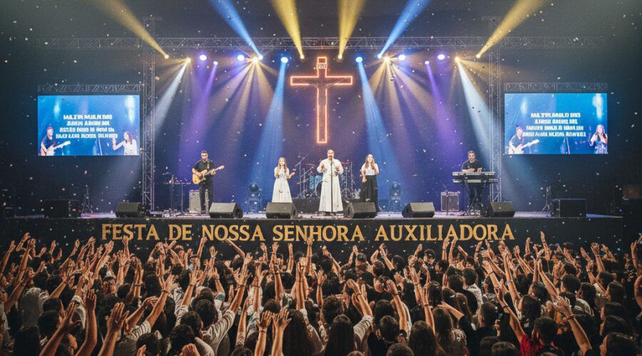 Festa de Nossa Senhora Auxiliadora traz Colo de Deus e artistas católicos renomados a Cuiabá