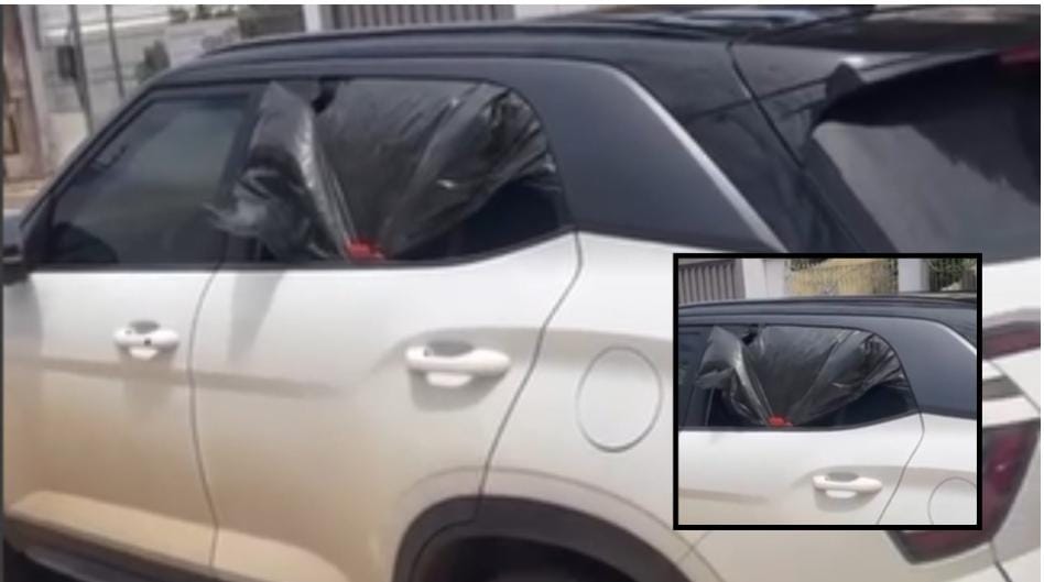 Carro abandonado com alarme ligado gera apreensão em bairro de Cuiabá