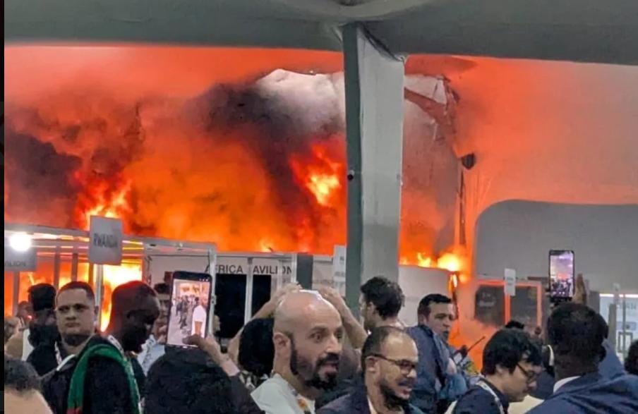 Incêndio na Blue Zone da COP30: 21 pessoas atendidas após fumaça
