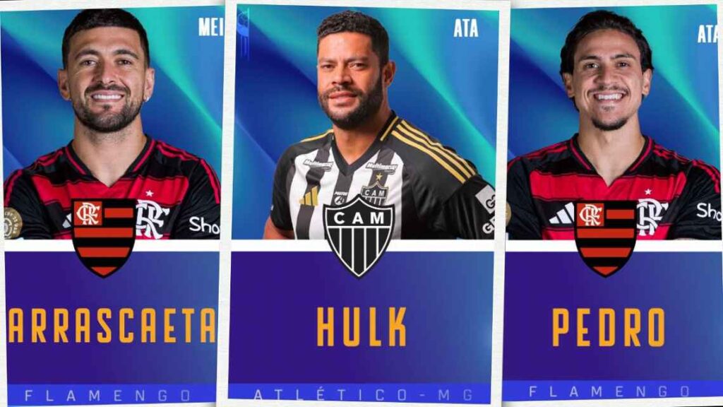 Três golaços disputam prêmio de lance mais bonito do Brasileirão