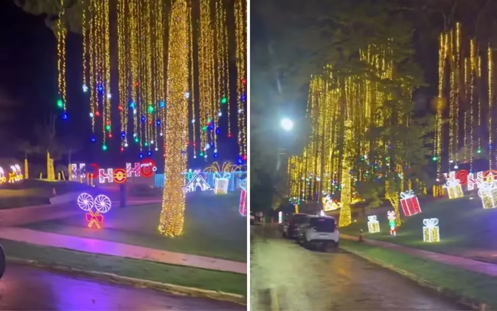 Jardim de Virginia Fonseca vira atração natalina em Goiânia