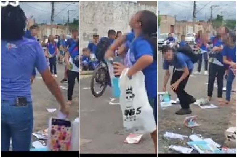 Alunos vandalizam material escolar após aulas em Cuiabá