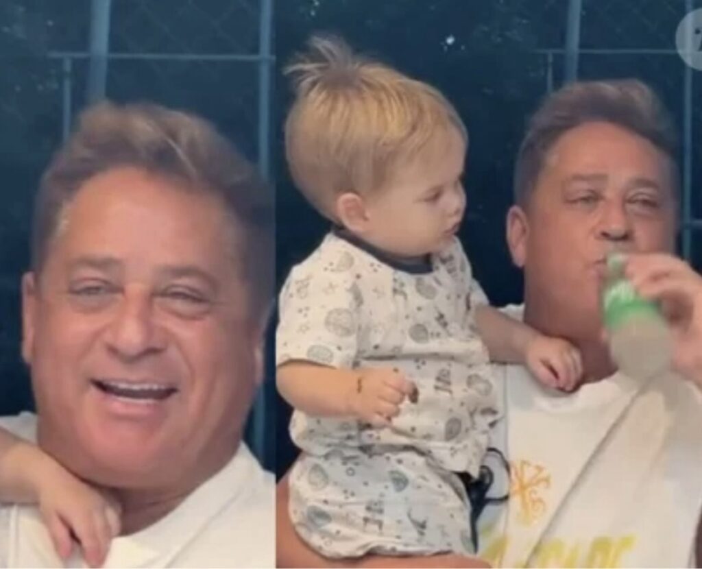 Vídeo de Leonardo com neto viraliza e gera debate nas redes