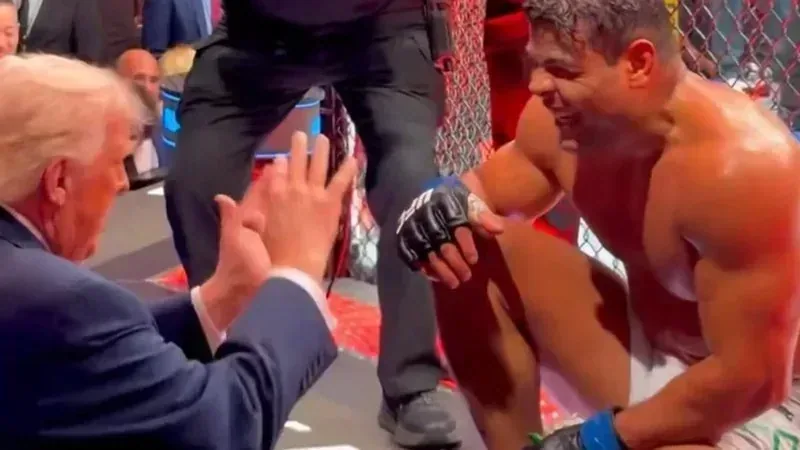 Trump elogia lutador brasileiro após vitória no UFC 327: “Você poderia ser model em destaque