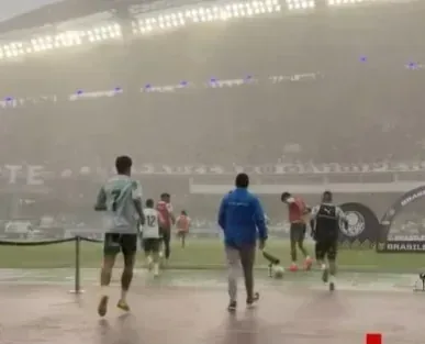 Chuva forte atrasa duelo entre Remo e Palmeiras no Mangueirão e amplia debate so em destaque