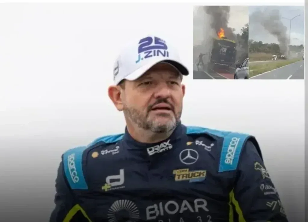 incêndio motorhome piloto Copa Truck MT em destaque