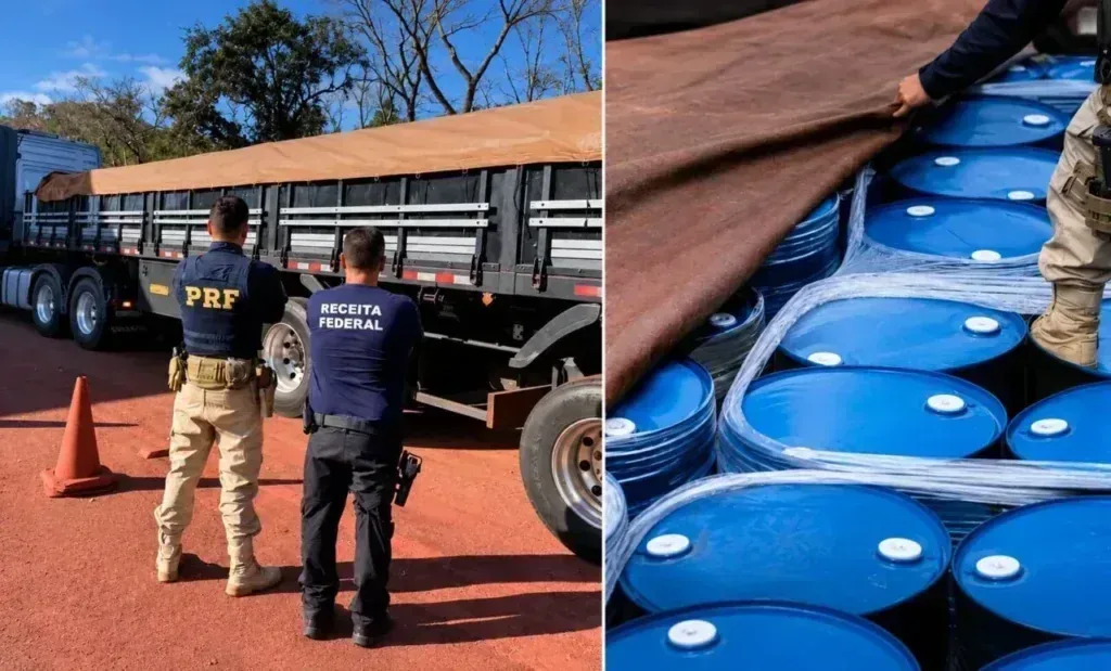 apreensão acetato de etila fronteira Corumbá em destaque
