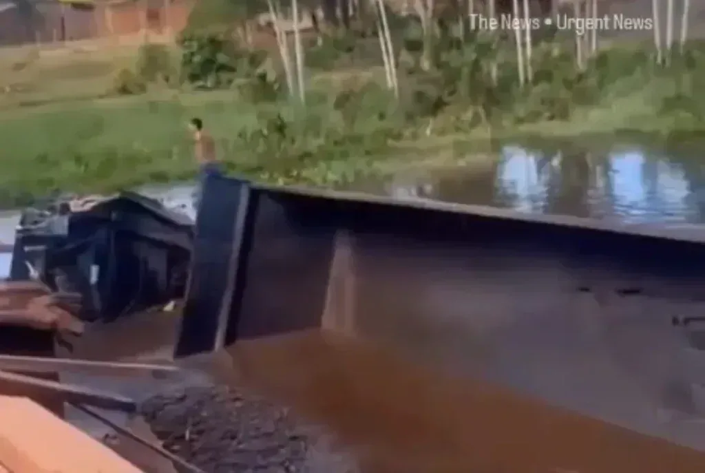 desabamento ponte Água Fria Pedra Branca do Amapari em destaque