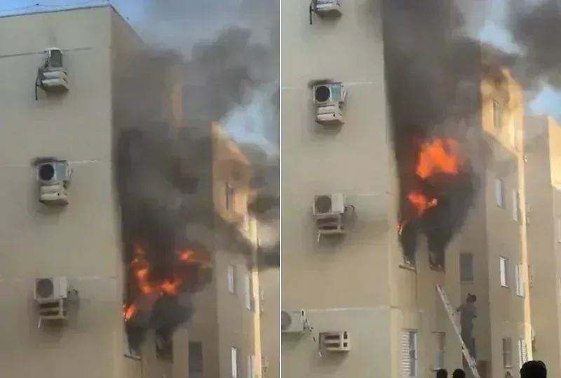 incêndio apartamento Várzea Grande segurança institucional em destaque
